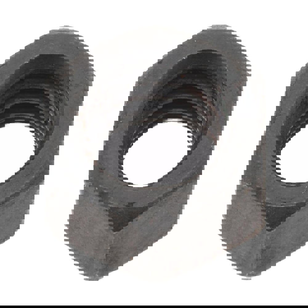 Hex Nut: 3/8-16, Grade 2 Steel, Black Oxide Finish